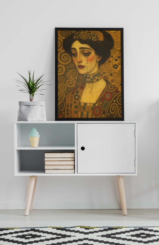 Plakat, Płacząca kobieta w stylu Gustava Klimta 4rooms