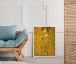 Plakat, Portret kobiety w stylu Gustava Klimta