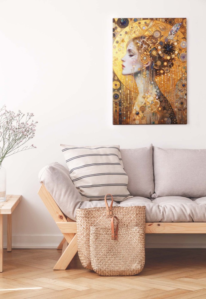 Plakat, Kobieta w stylu Gustava Klimta