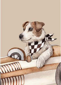 Plakat, Pies na wyścigu Jack Russell Terrier 4rooms
