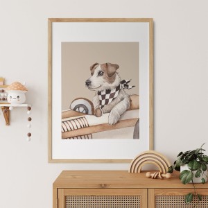 Plakat, Pies na wyścigu Jack Russell Terrier 4rooms