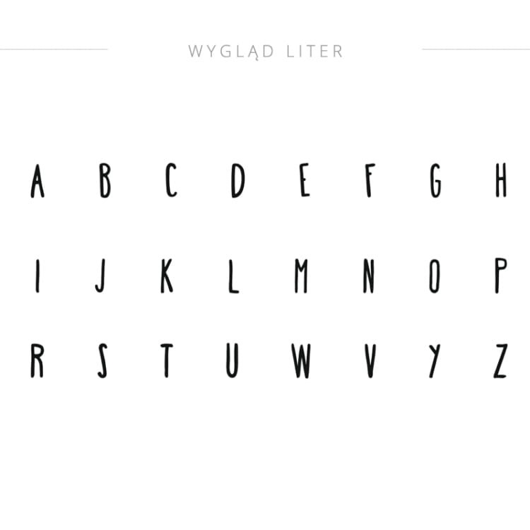 Naklejka na ścianę z Twoim tekstem – personalizowana dekoracja na każdą okazję no.2  czcionka