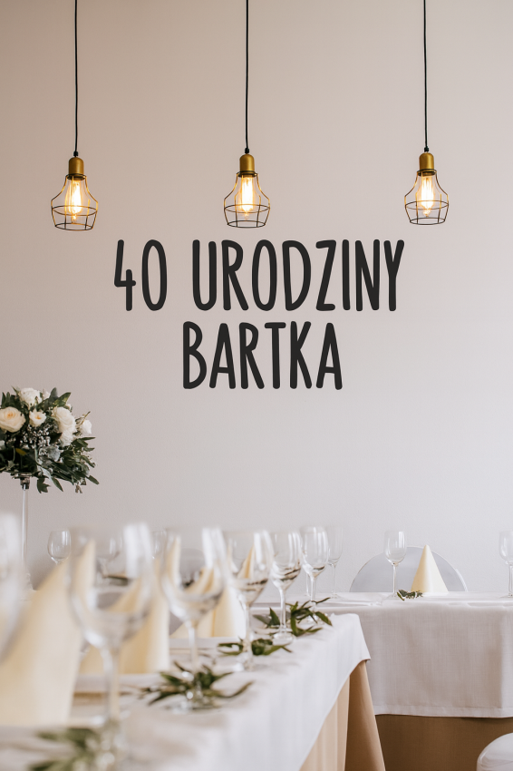 Naklejka na ścianę z Twoim tekstem – personalizowana dekoracja na każdą okazję no.2