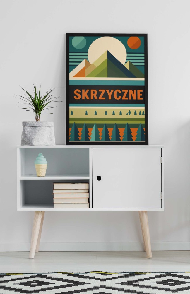 Plakat, Polskie Regiony retro - Szczyrk Skrzyczne