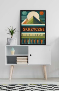 Plakat, Polskie Regiony retro - Szczyrk Skrzyczne