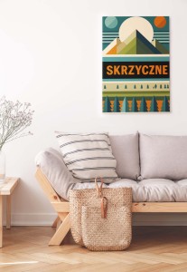 Plakat, Polskie Regiony retro - Szczyrk Skrzyczne