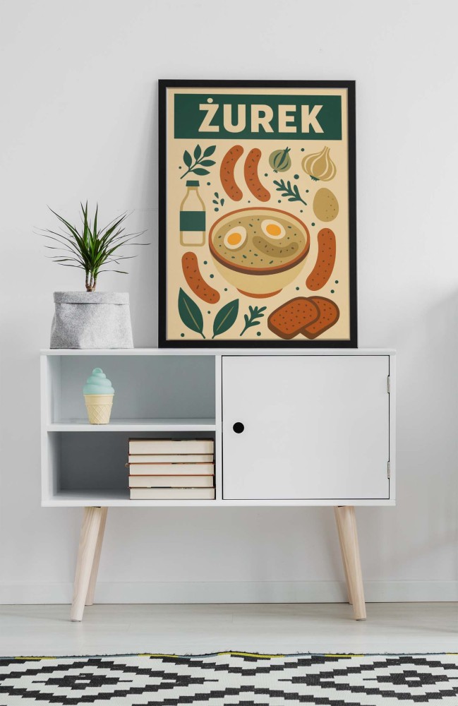 Plakat do kuchni kulinarny- Polskie Dania - Żurek