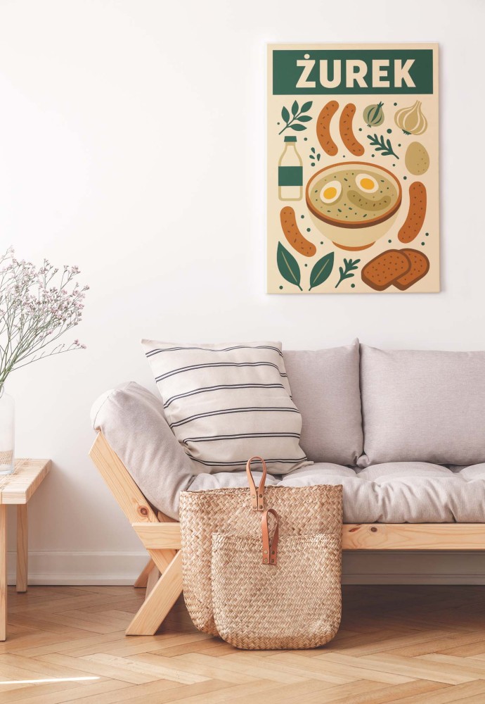Plakat do kuchni kulinarny- Polskie Dania - Żurek