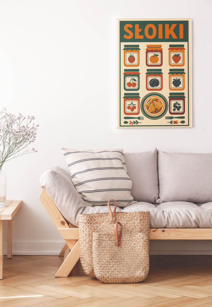 Plakat do kuchni kulinarny- Polskie Dania - Słoiki