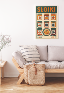 Plakat do kuchni kulinarny- Polskie Dania - Słoiki