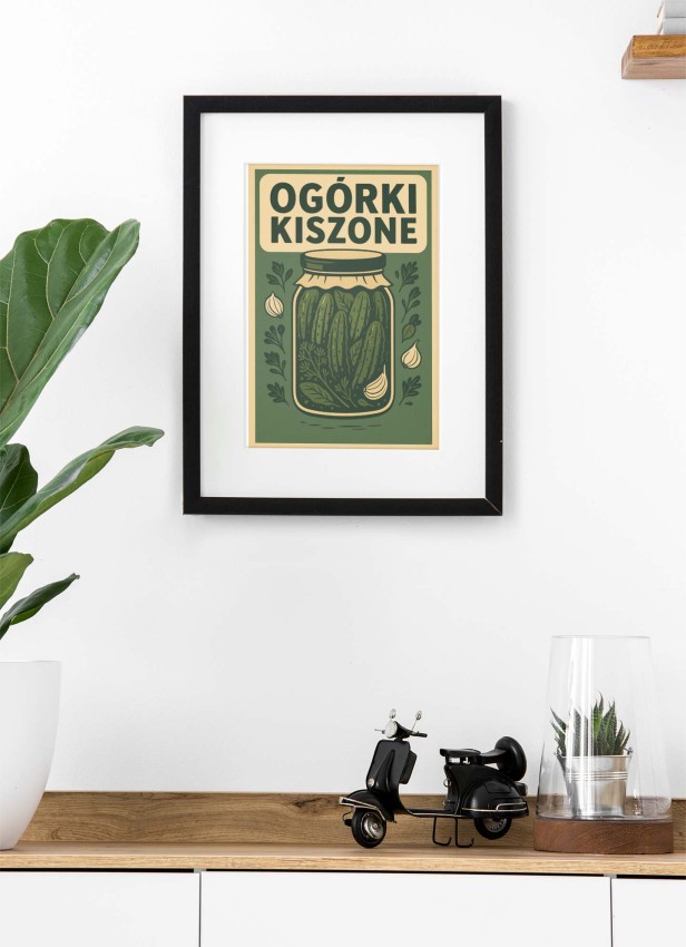 Plakat do kuchni kulinarny- Polskie Dania - Ogórki kiszone