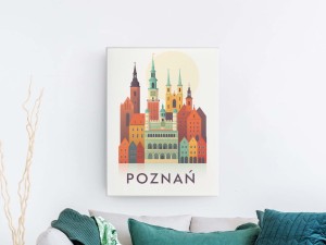 Obraz na płótnie, Poznań panorama