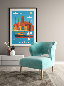 Plakat, Gdańsk - widokówka