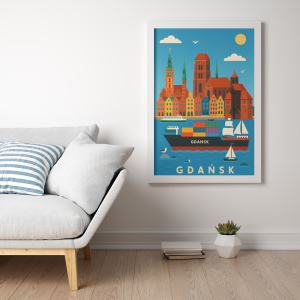 Plakat, Gdańsk - widokówka