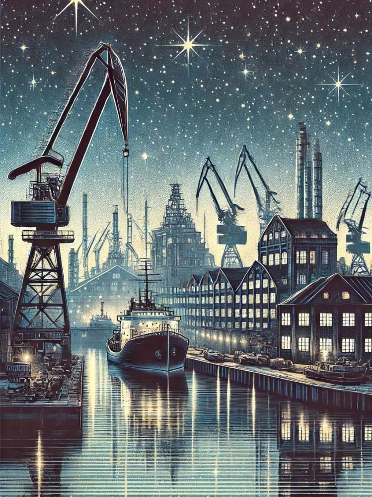 Gdańsk stocznia nocą gwiazdy  obraz.jpg