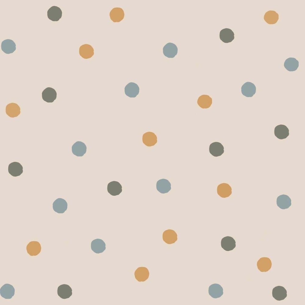 Tapeta w niebieskie kropki – Bouncy Dots 2.jpg