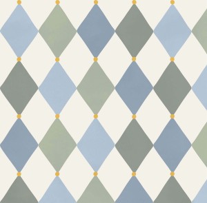 Tapeta w niebieskie romby do pokoju dziecka 2.jpg