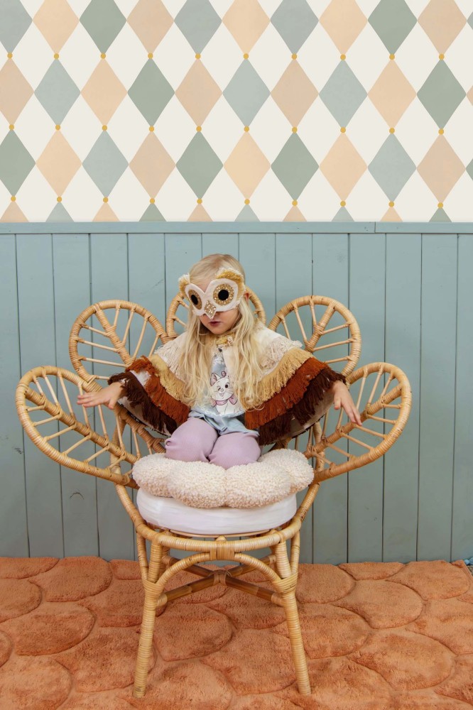 Tapeta w kolorowe romby do pokoju dziecka 4.jpg