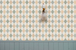 Tapeta w kolorowe romby do pokoju dziecka 1.jpg