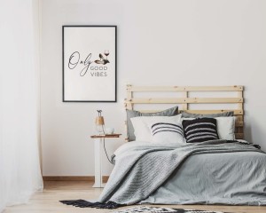 Plakat, Good Vibes Only - Wino 4rooms.com.pl