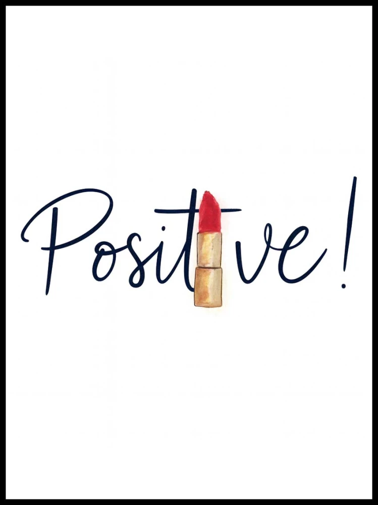 Plakat motto, Positive 4rooms.com.pl
