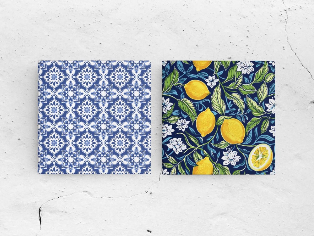 Obrazek kwadratowy - kolorowy cytryny 4rooms