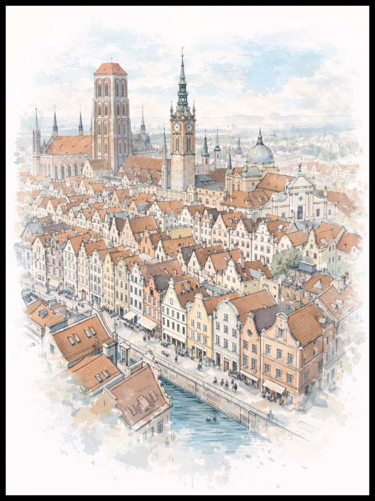 Kamienice z lotu ptaka Gdańsk w ramcee 1.jpg