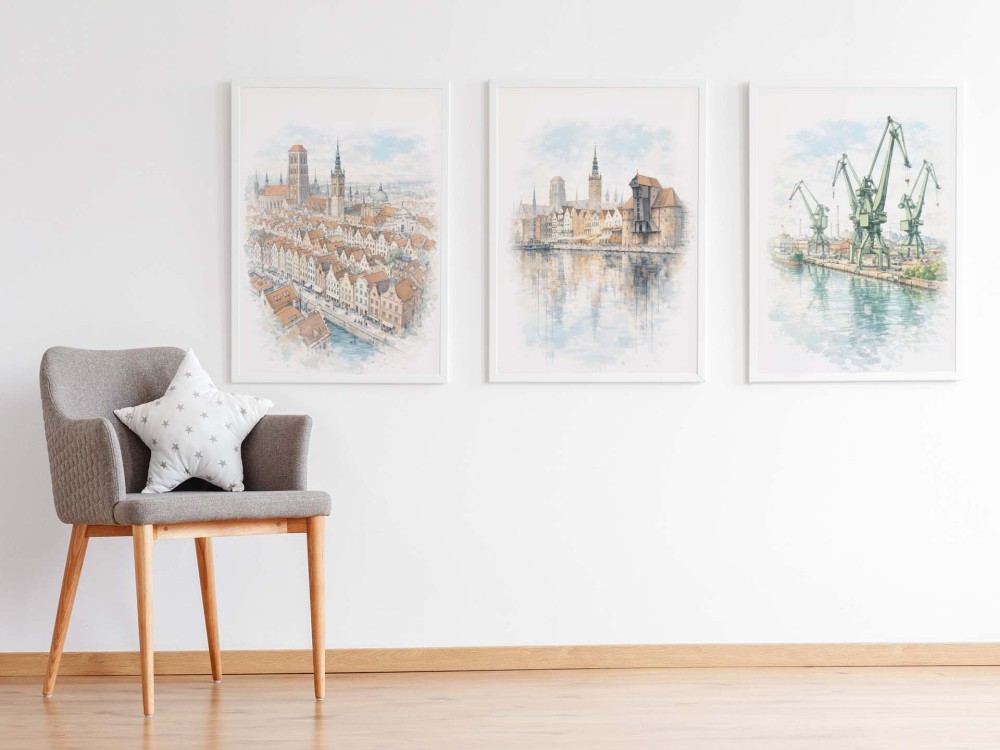 Zestaw 3 plakatów Gdańsk wizualizacja 4rooms.jpg