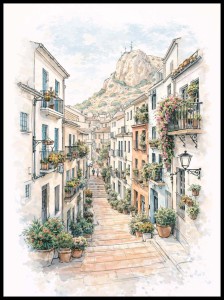 Alicante uliczka w ramcee 1.jpg