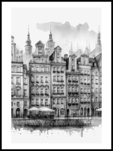 gdansk kamienice czarno biale w ramcee 1.jpg