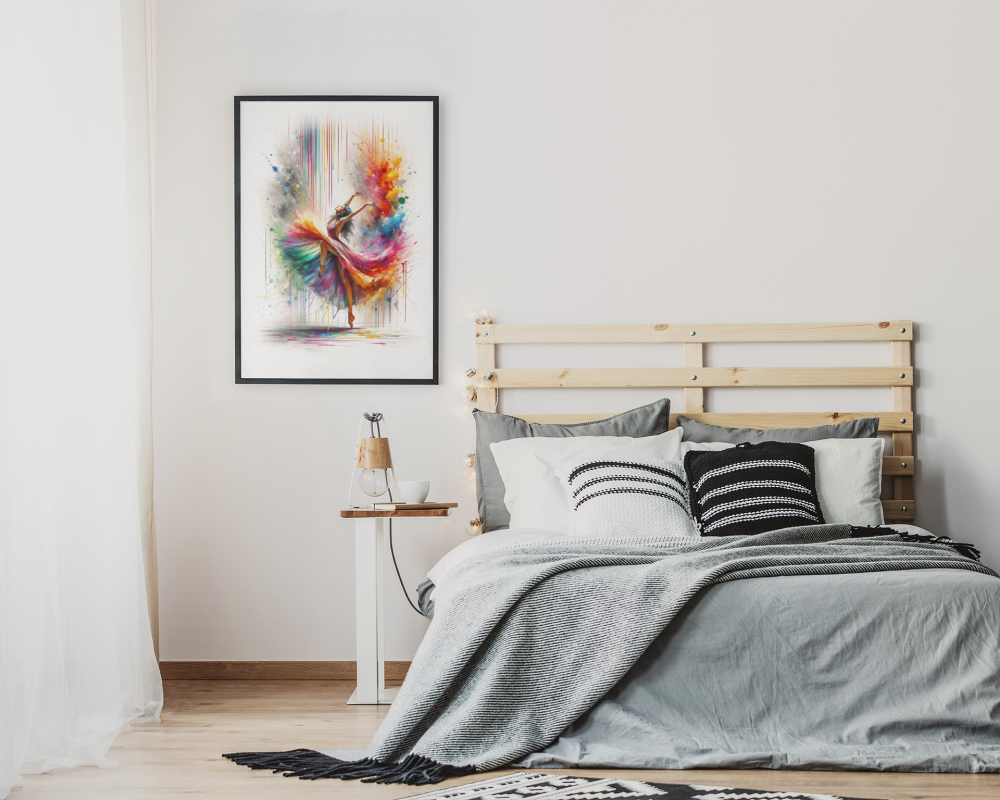 Plakat, Tancerka artystyczna - akwarela 4rooms