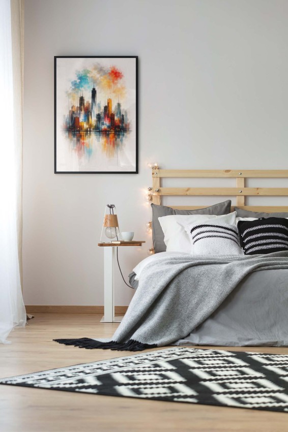 Plakat, USA - Wieżowce akwarela 4rooms