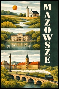 Plakat, Polskie Regiony retro - Mazowsze no.2 4rooms