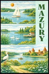 Plakat, Polskie Regiony - Mazury 4rooms