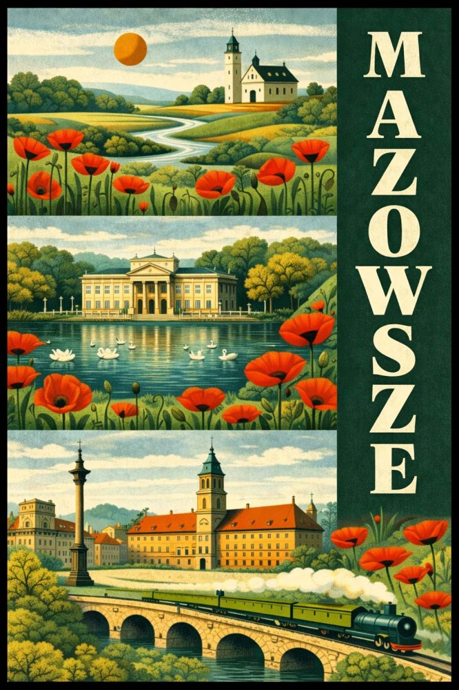 Plakat, Polskie Regiony - Mazowsze no.2