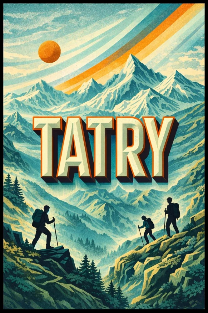 Plakat, Polskie góry - Tatry retro 4rooms