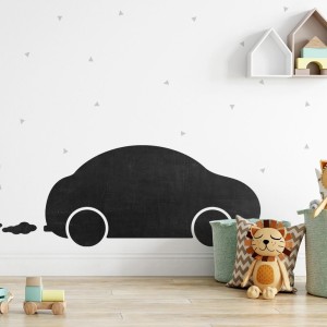 Naklejka na ścianę, Tablicowa - Saomchód Auto 4rooms