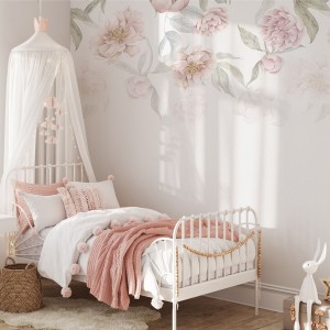 Tapeta, Kwiaty piwonie 4rooms