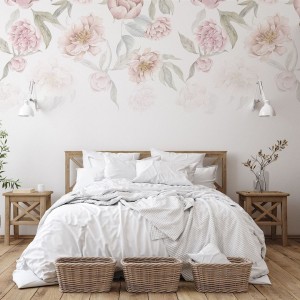Tapeta, Kwiaty piwonie 4rooms