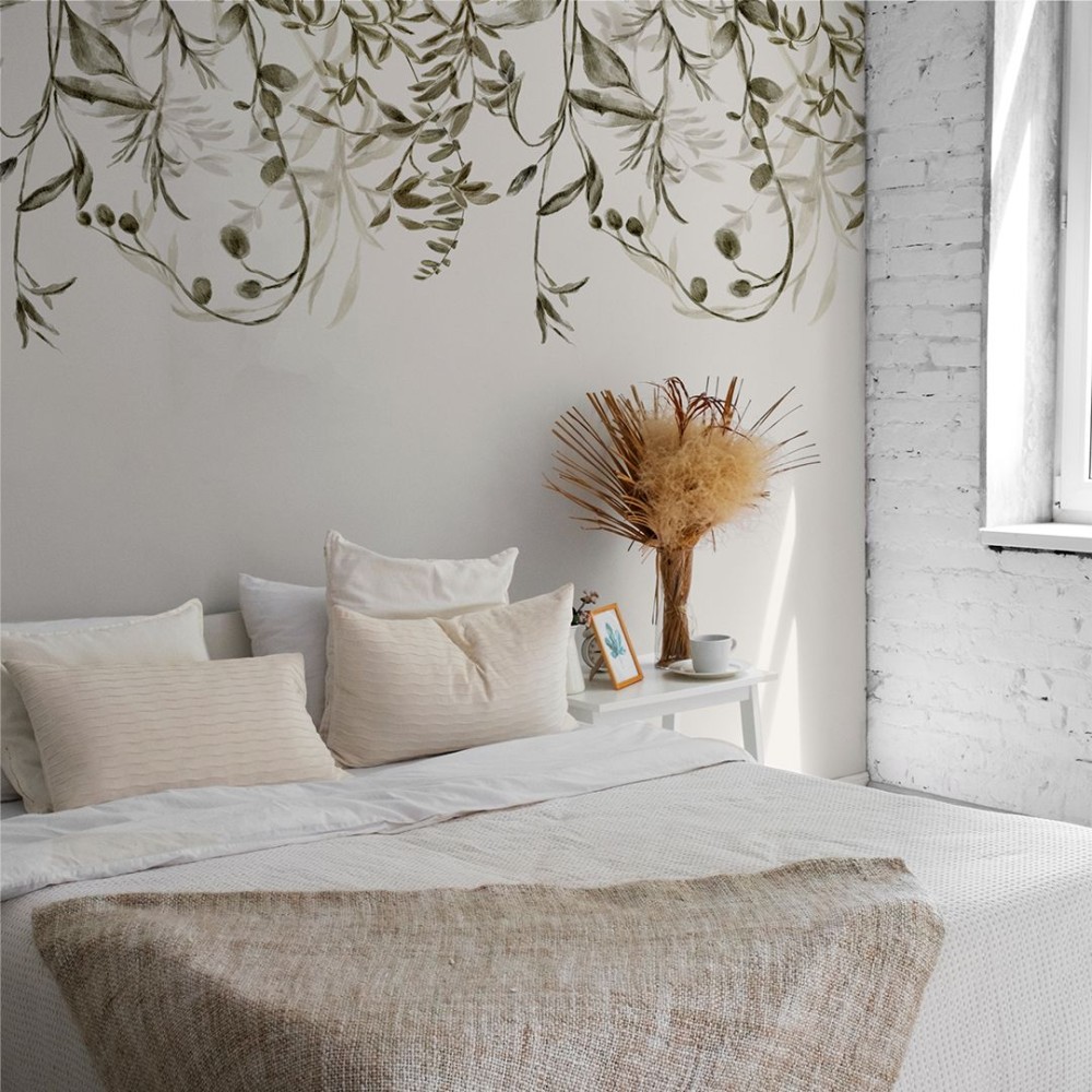 Tapeta, Liście, gałązki wiszące 4rooms