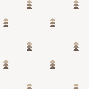 Tapeta, Półkola boho brązowe 4rooms