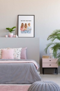 Plakat Motto, Better together wizualizacja 4rooms