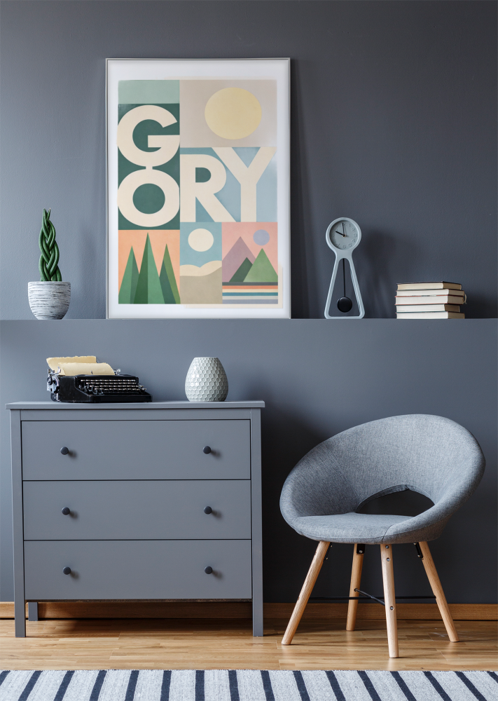 Plakat, Polskie Regiony retro - Góry pastelowe 4rooms