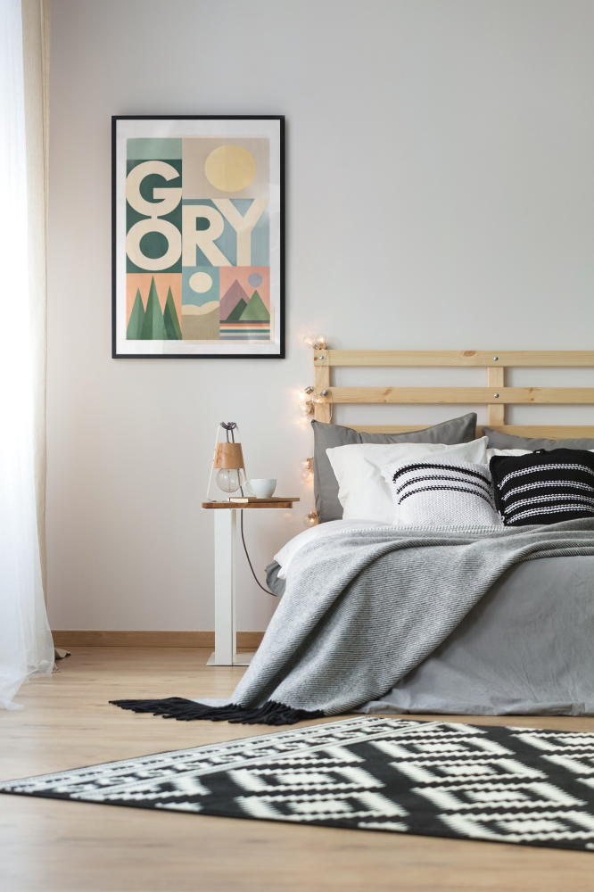 Plakat, Polskie Regiony retro - Góry pastelowe 4rooms