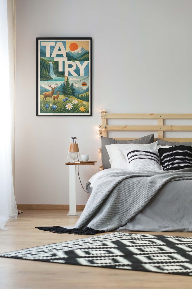 Plakat, Polskie regiony retro - góry Tatry 4rooms