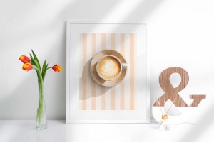 Plakat do kuchni kulinarny- Filizanka kawy 4rooms