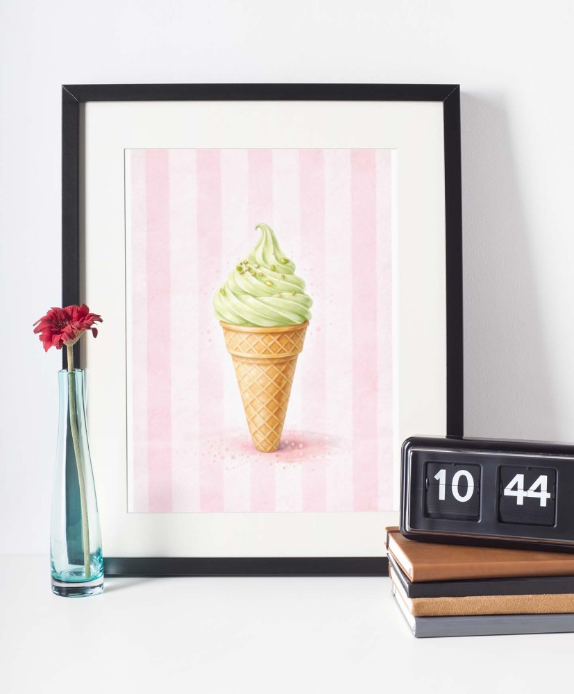 Plakat do kuchni kulinarny- Lód pistacjowy 4rooms