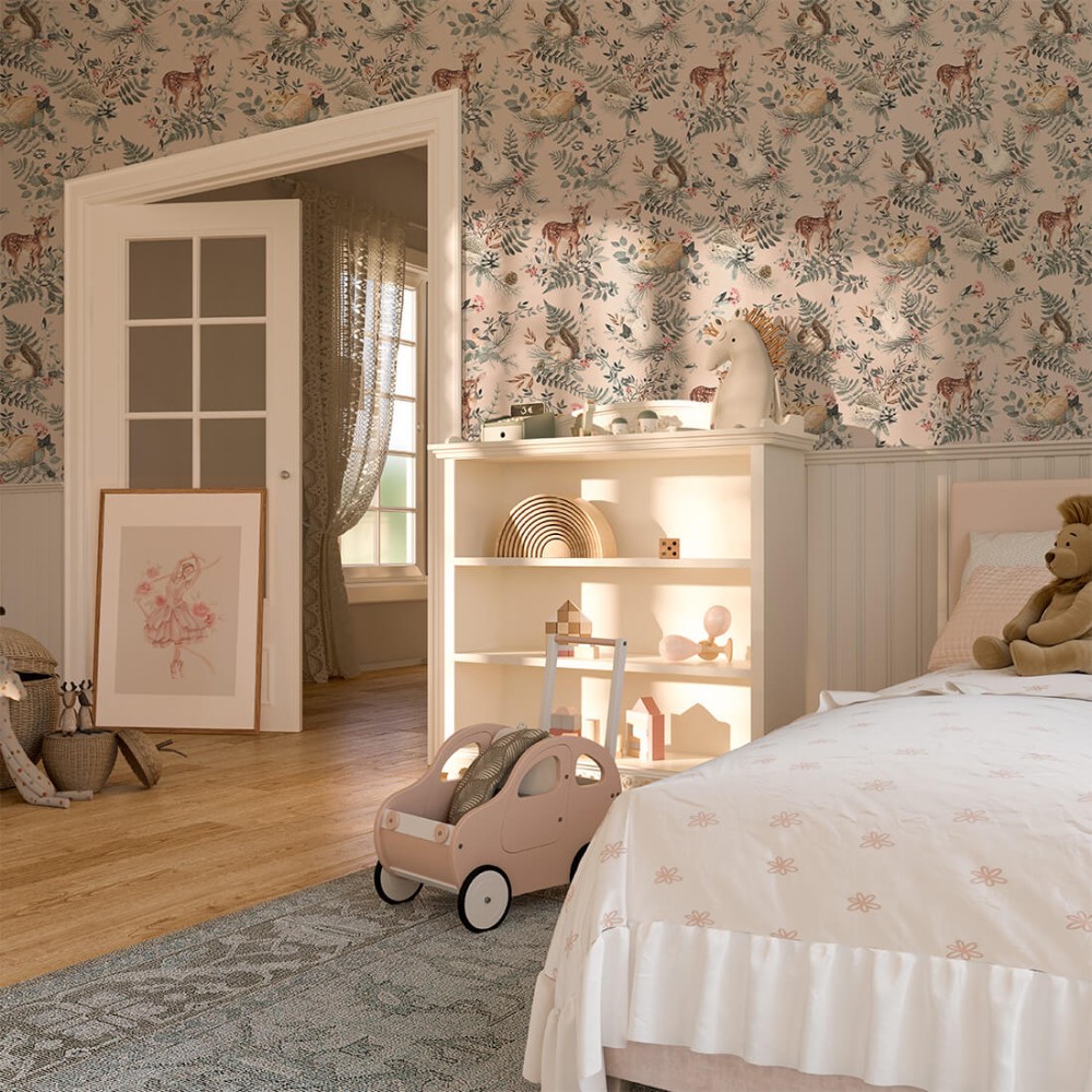 Tapeta, Woodland jasna 4rooms