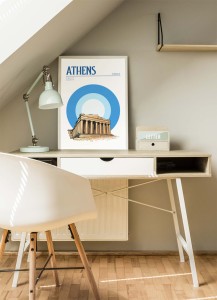 Plakat, Ateny w stylu retro 4rooms