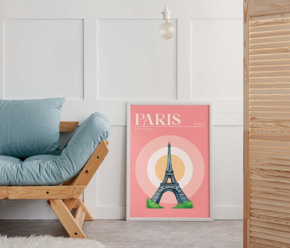 Plakat Paris – Wieża Eiffla | City of Love | 4rooms